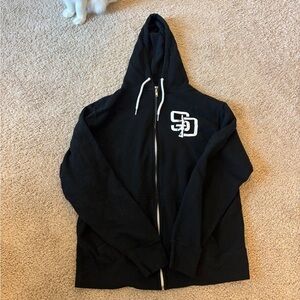 Black Zip-Up Hoodie San Diego Gun Club